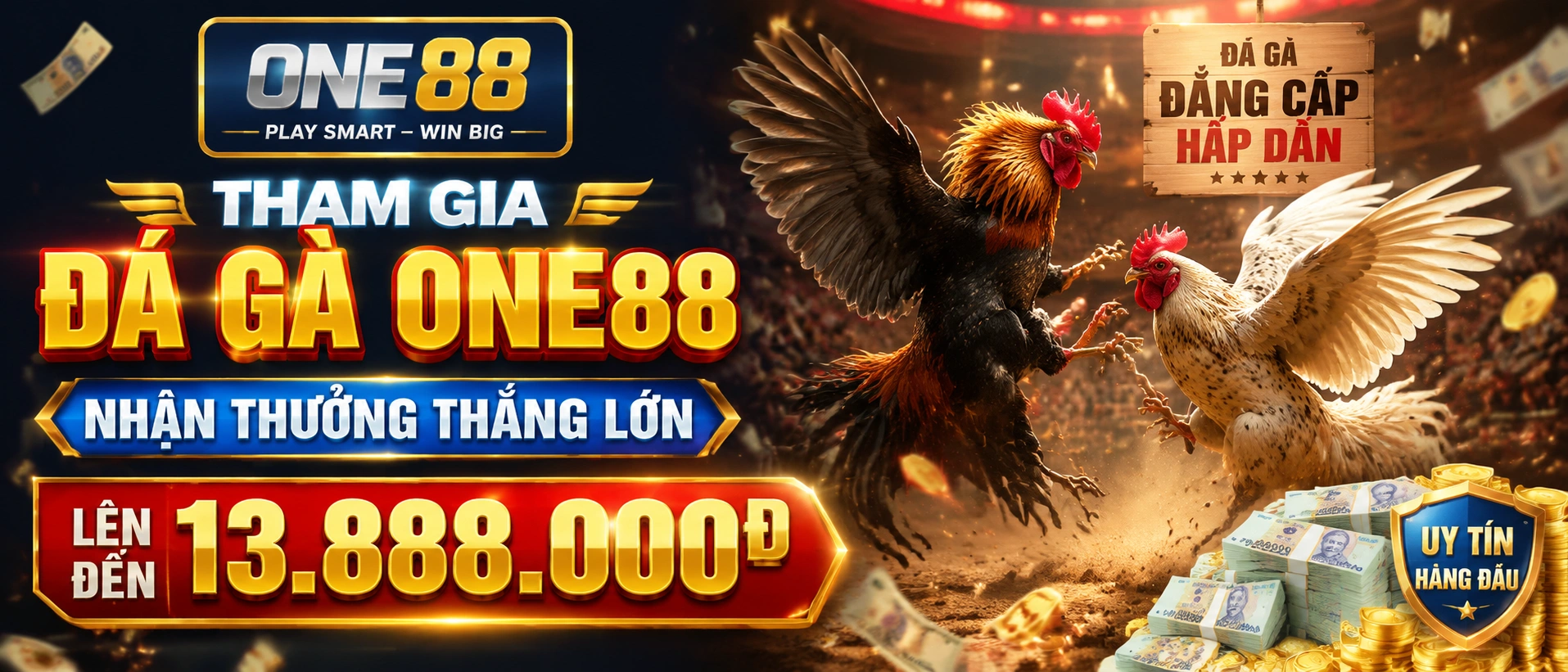 Luồng Đá Gà cựa sắt hiển thị trên One88