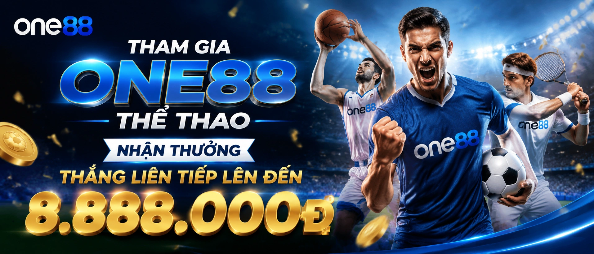 Khu vực thể thao One88 với các thông tin trận đấu và kèo live